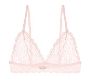 Cosabella S pink lily Sweet Treats Dots Soft Bra lingerie underwear lace sexy